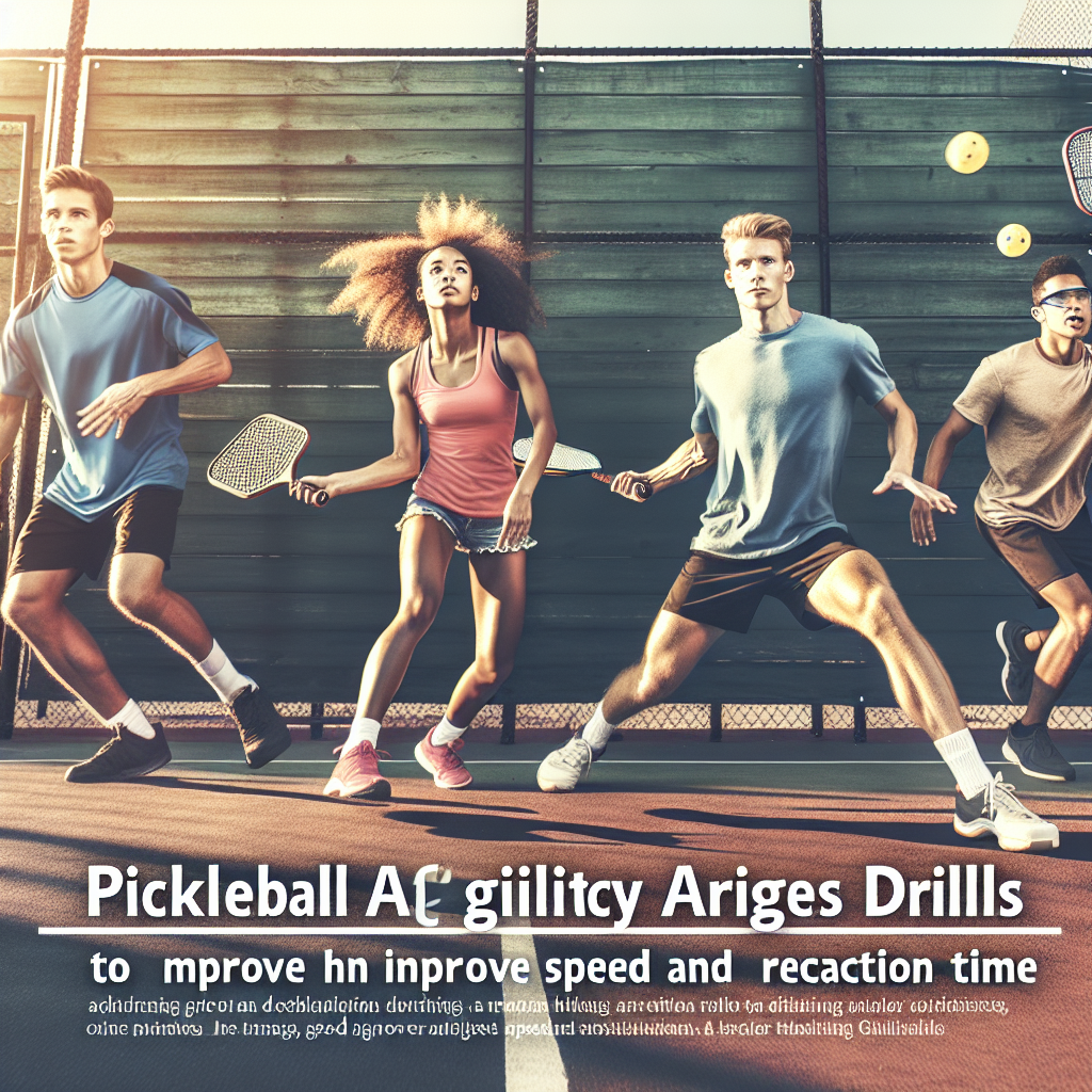 Pickleball Agility Drills to Improve Speed and Reaction Time