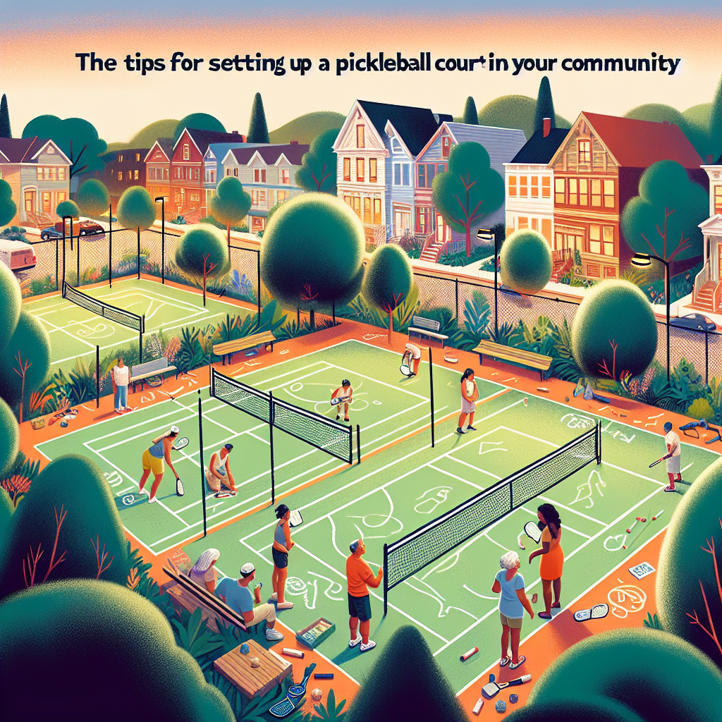 The Best Tips for Setting Up a Pickleball Court in Your Community