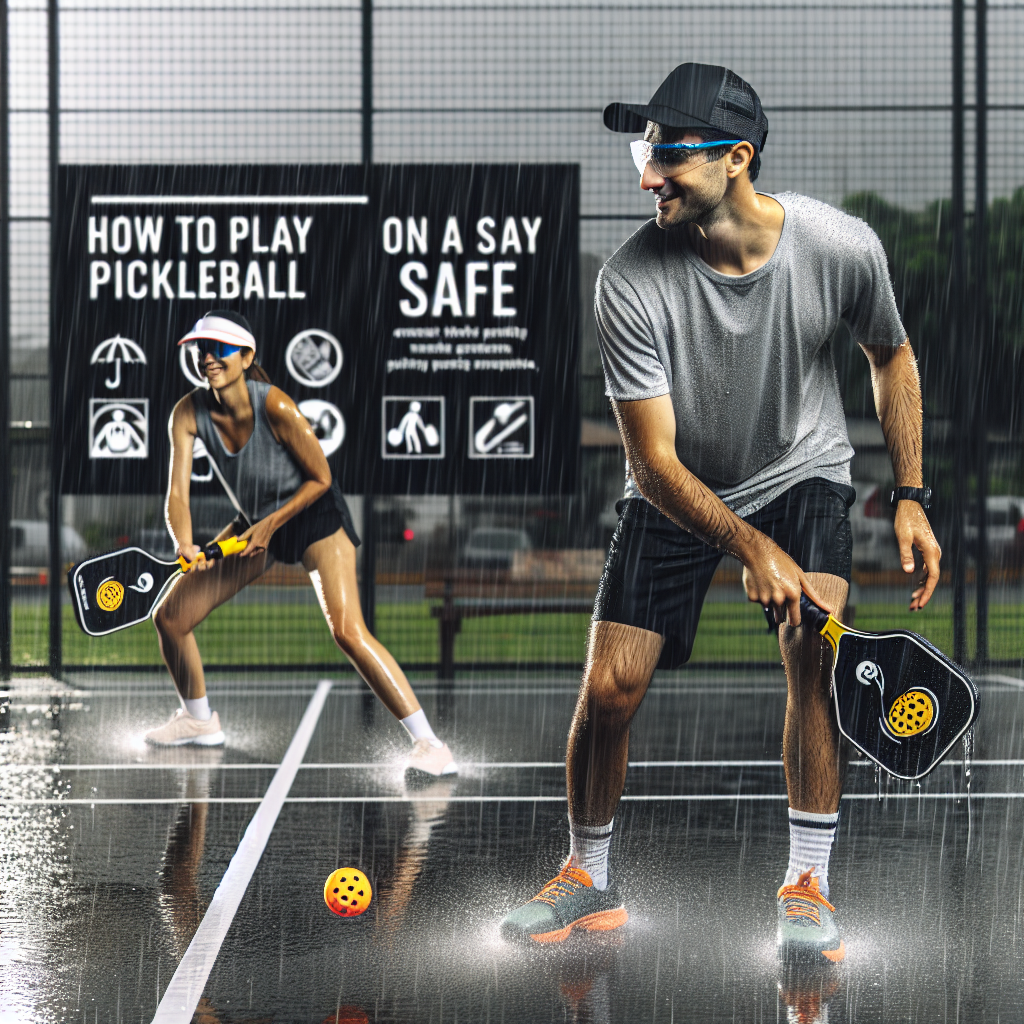 How to Play Pickleball on a Wet Court and Stay Safe