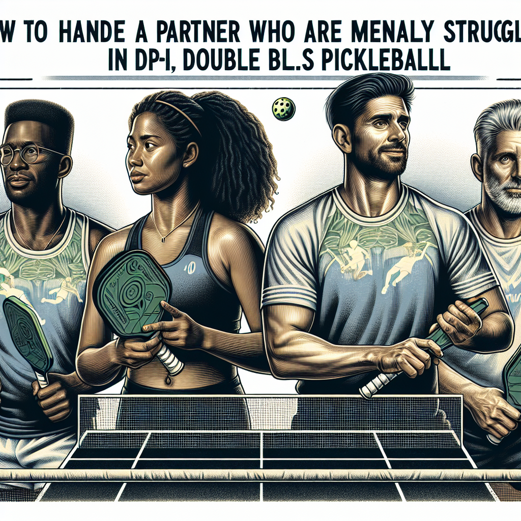 How to Handle a Partner Who Is Mentally Struggling in Doubles Pickleball