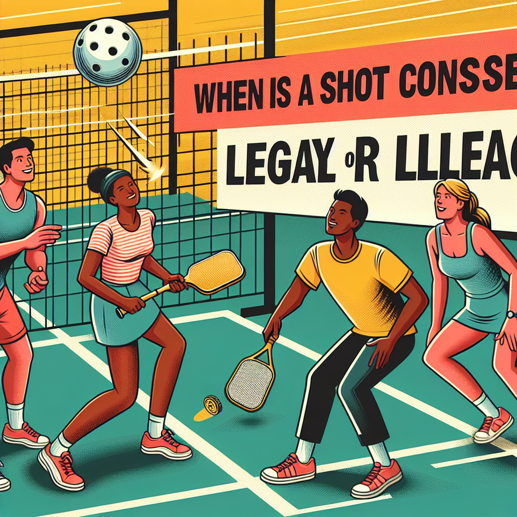 When Is a Shot Considered Legal or Illegal in Pickleball