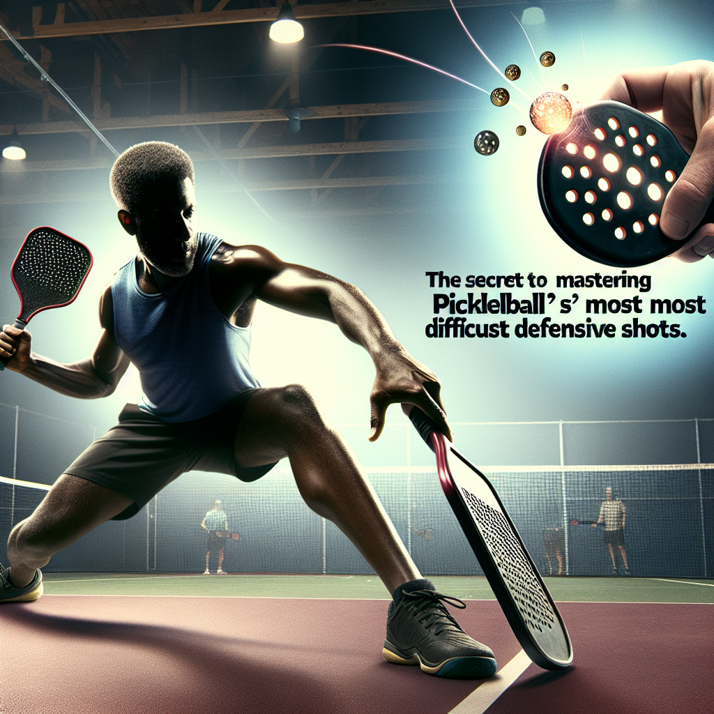 The Secret to Mastering Pickleball’s Most Difficult Defensive Shots