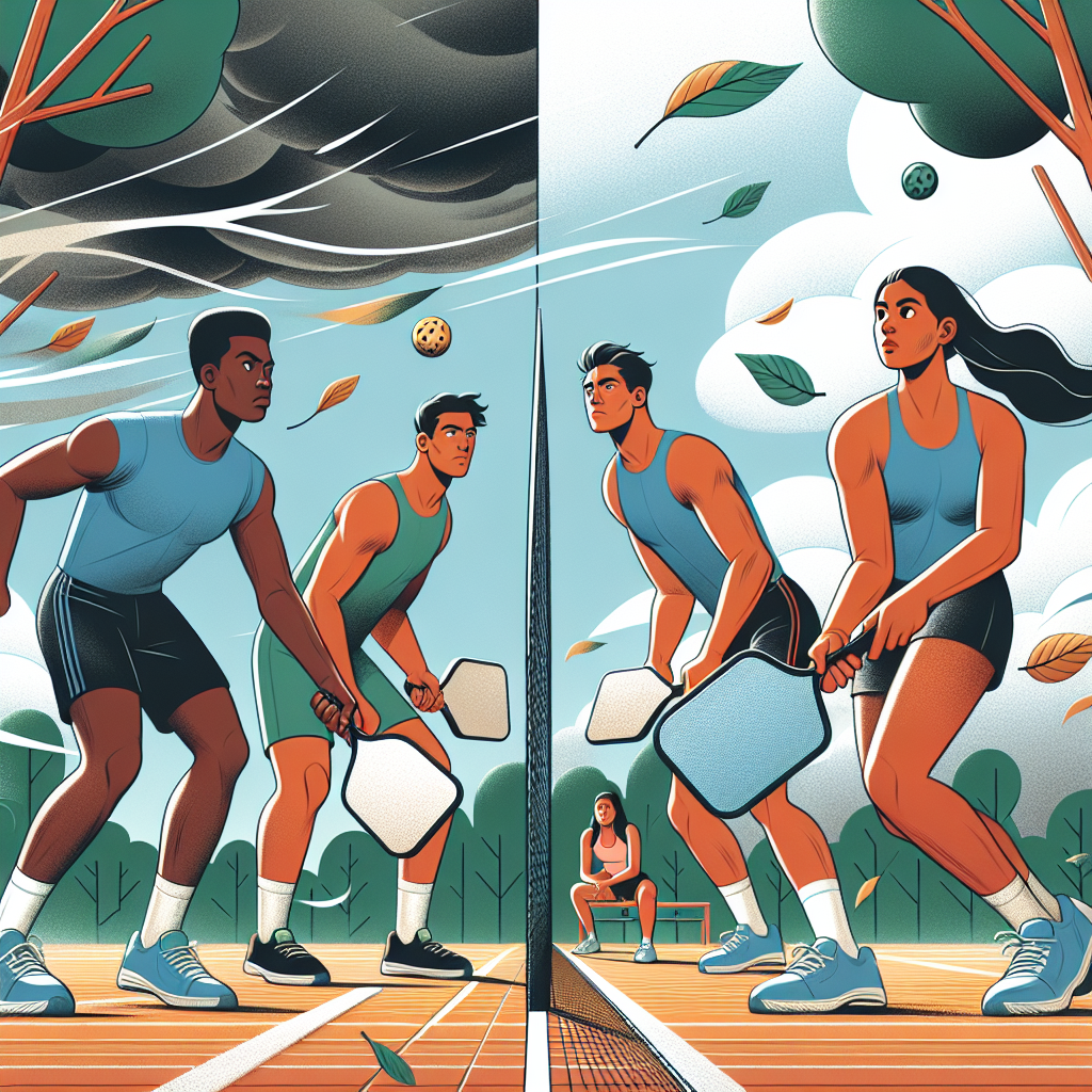 How to Handle Sudden Weather Changes During an Outdoor Pickleball Match