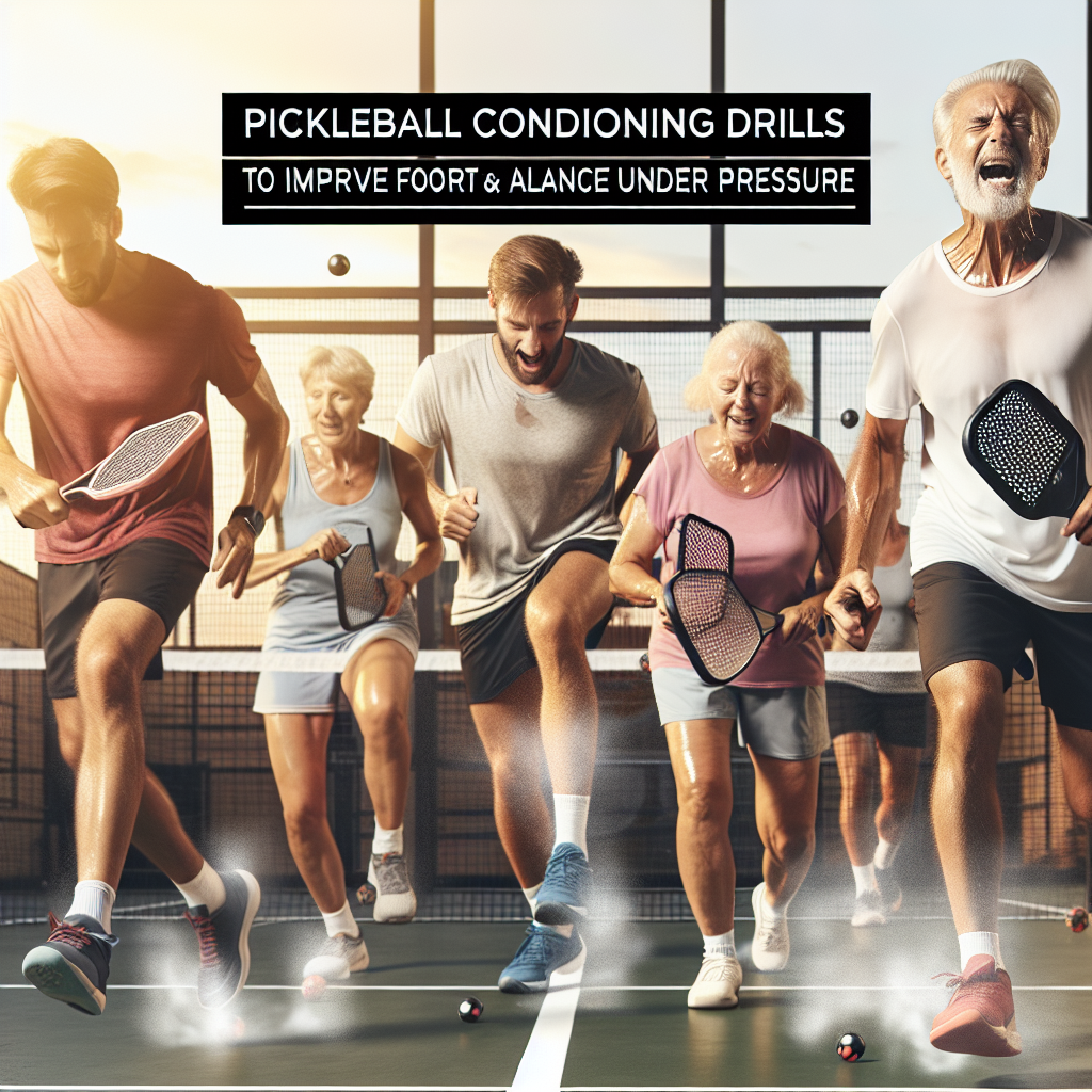 Pickleball Conditioning Drills to Improve Footwork and Balance Under Pressure