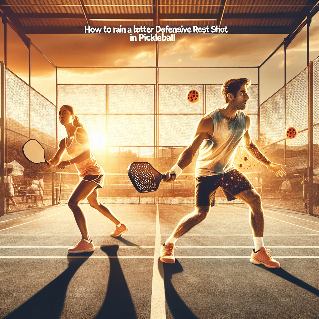 How to Train for a Better Defensive Reset Shot in Pickleball