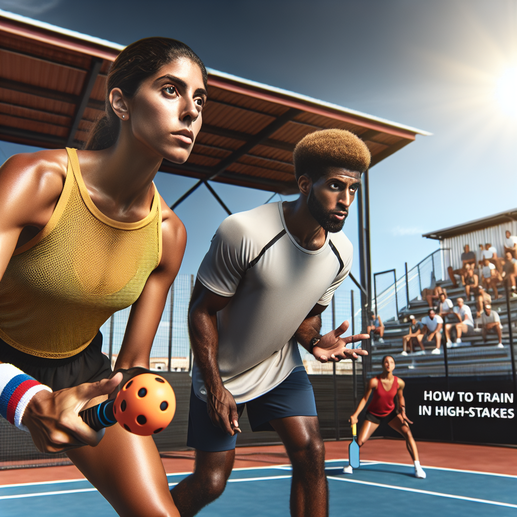 How to Train for Playing Pickleball in High-Stakes Situations