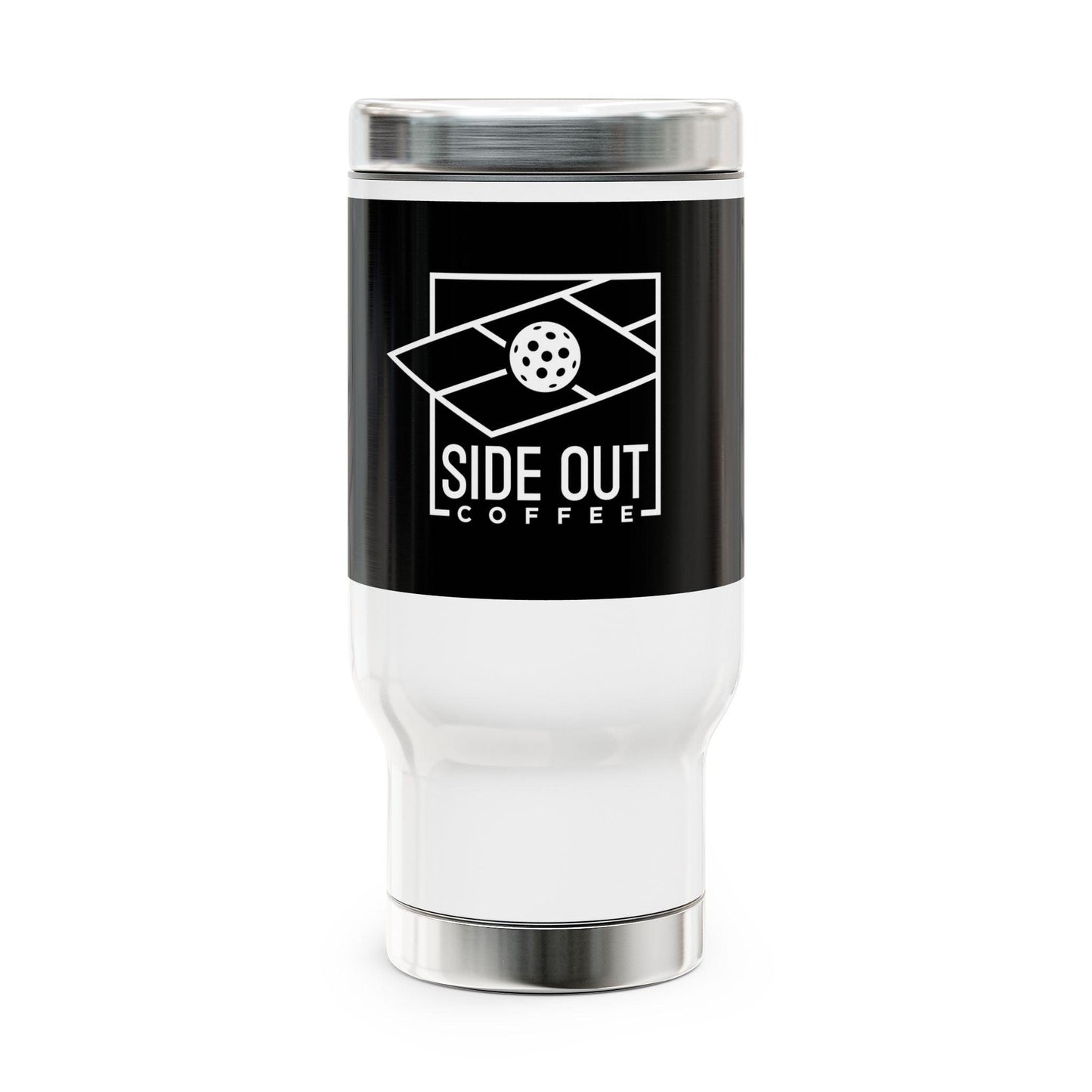 Stainless Steel Travel Mug with Handle, 14oz