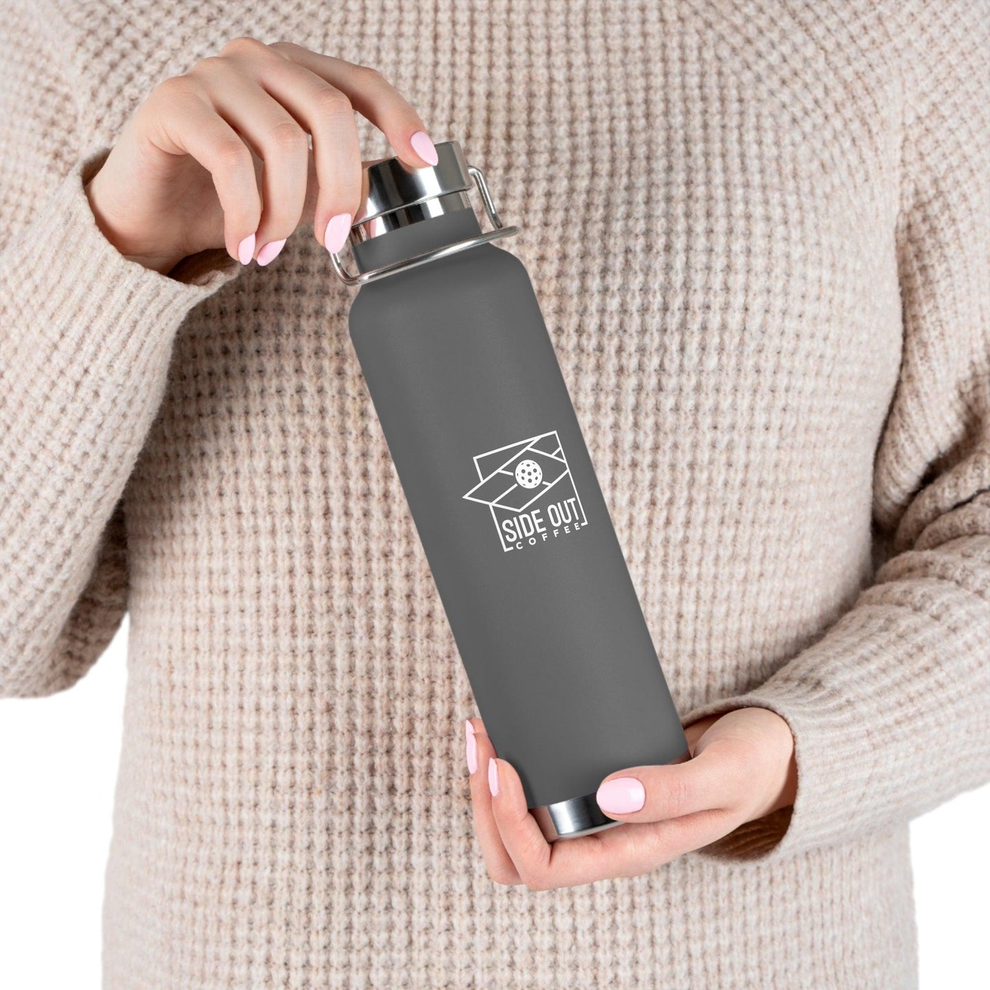 Copper Vacuum Insulated Coffee Thermos, 22oz