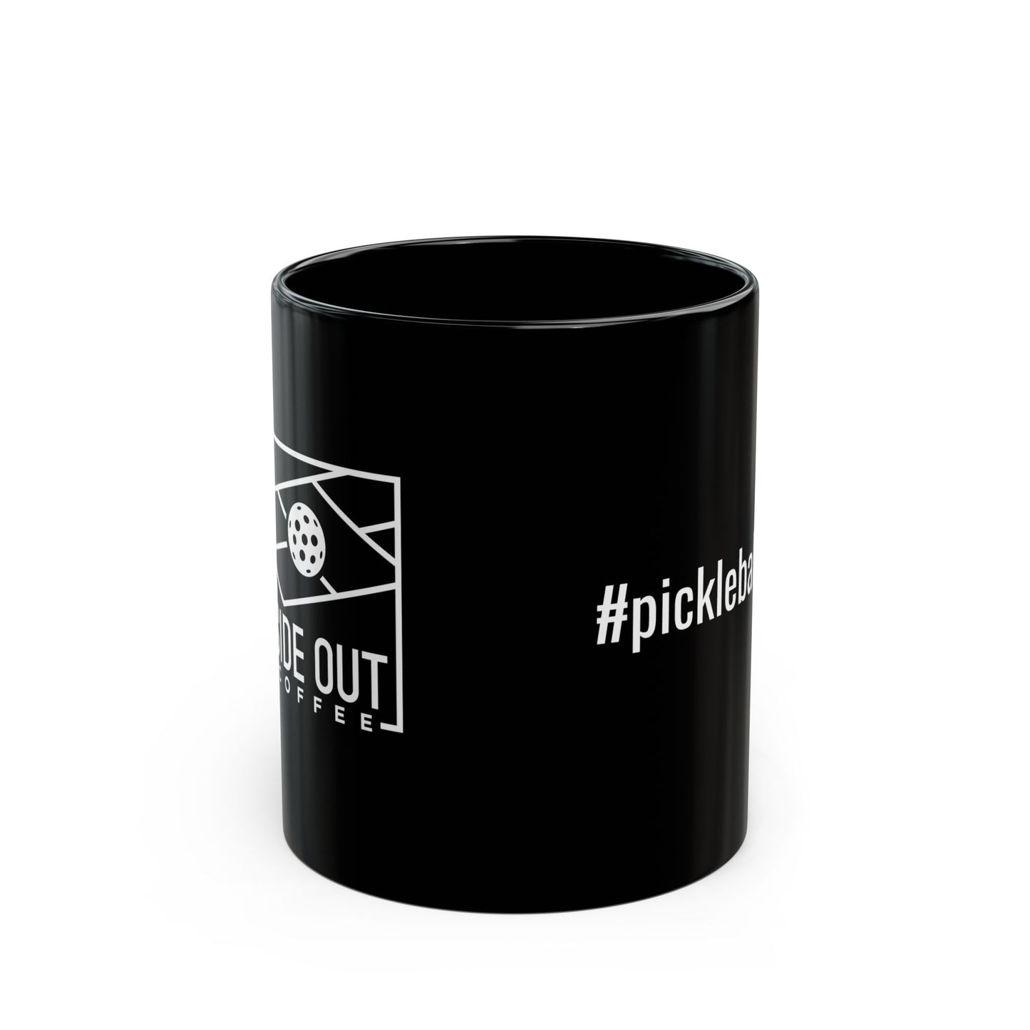 #pickleballislife Black Mug - Perfect Gift for Pickleball Enthusiasts | 11oz & 15oz Options