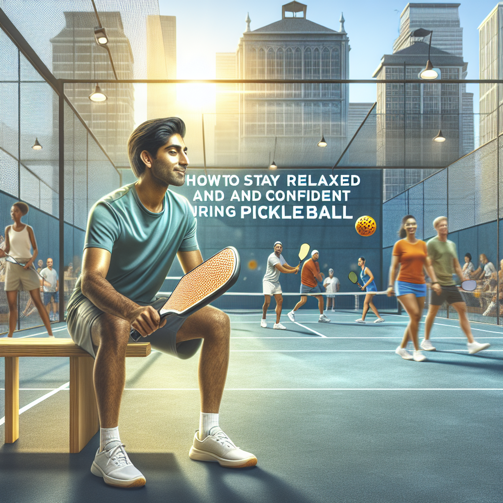 How to Stay Relaxed and Confident During Pickleball Matches