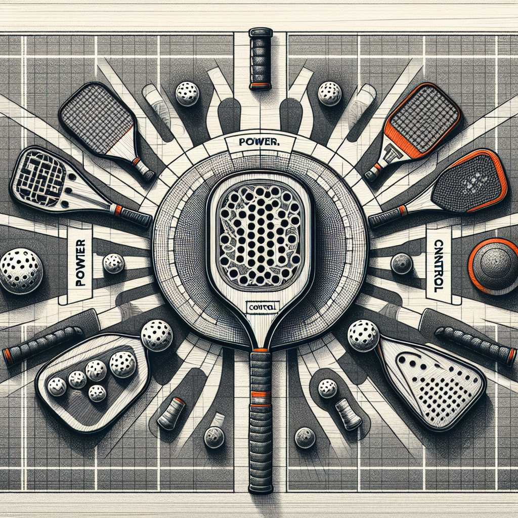 How Pickleball Paddle Materials Affect Power, Control, and Spin