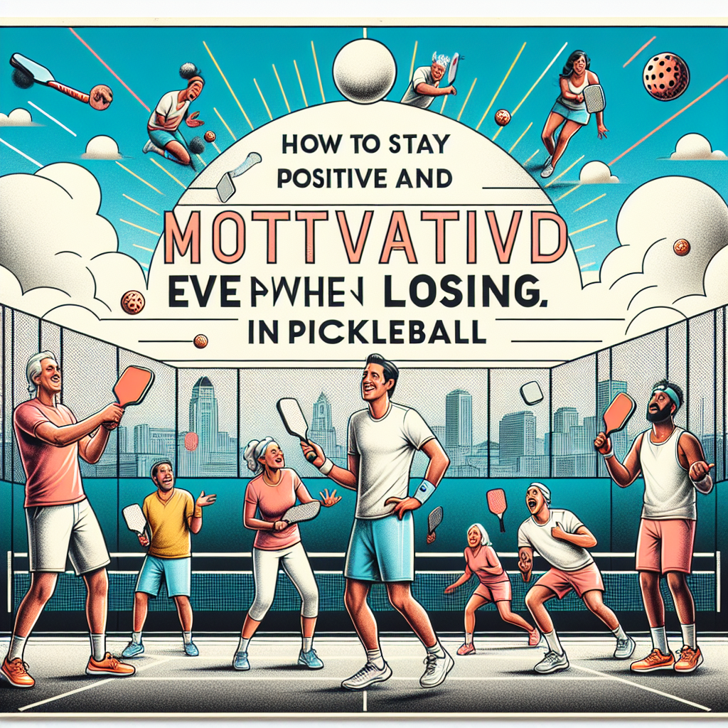 How to Stay Positive and Motivated Even When Losing in Pickleball