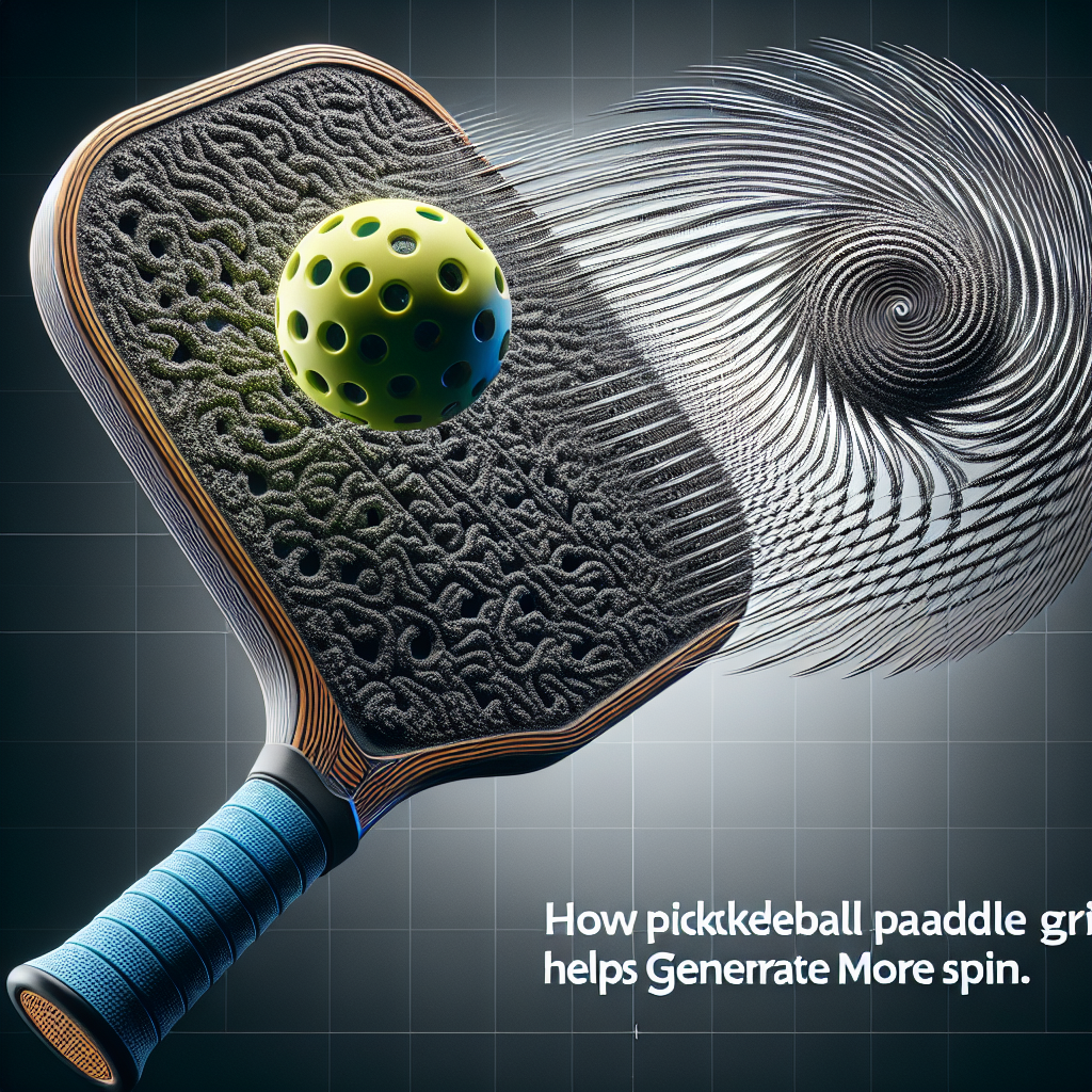 How Pickleball Paddle Surface Grit Helps Generate More Spin