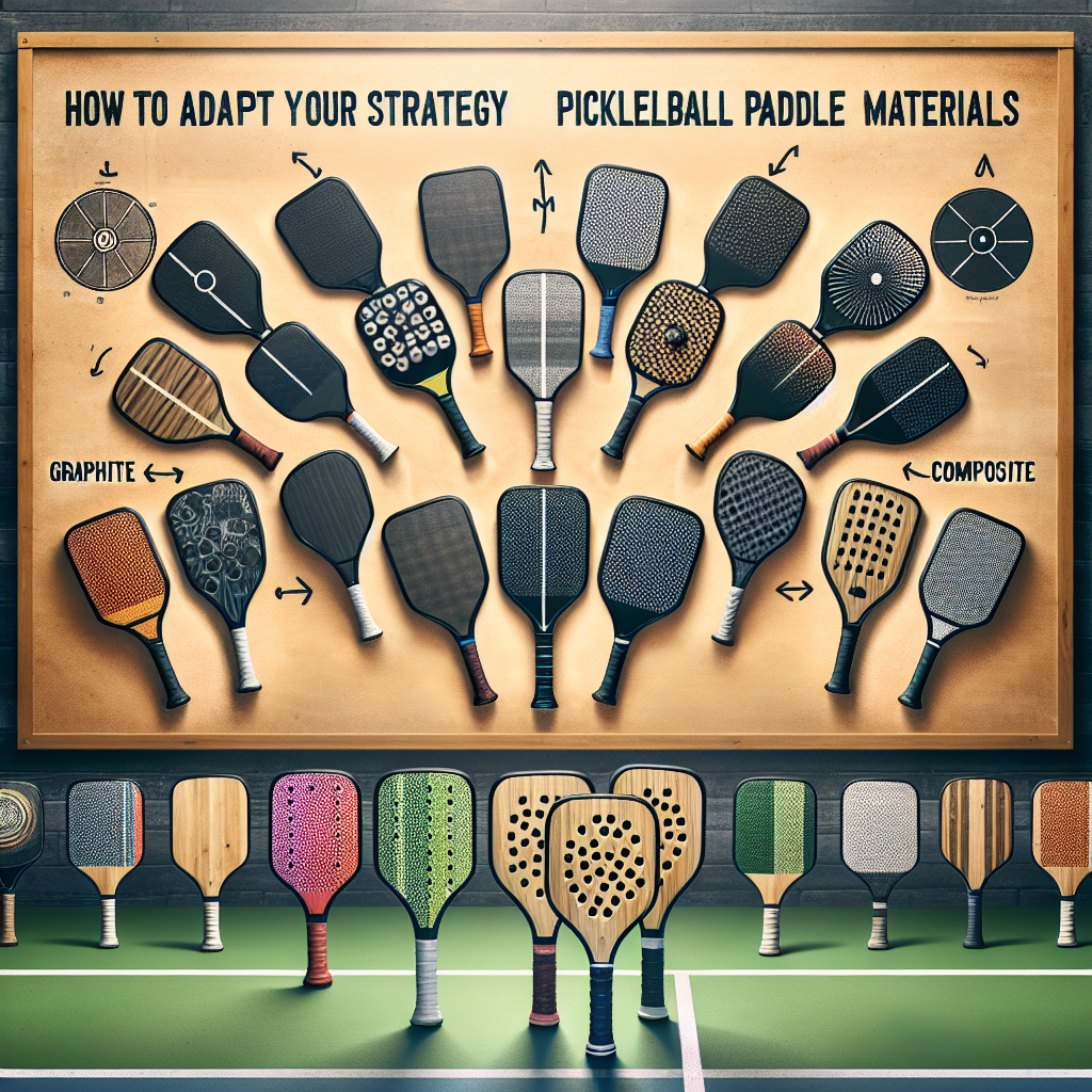 How to Adapt Your Strategy to Different Pickleball Paddle Materials