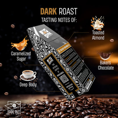 Big Dink Energy dark roast coffee - Official coffee of pickleball Side Out Coffee Big Dink Energy - Dark roast blend for pickleball fans 12oz box of Big Dink Energy dark roast - Bold coffee for pickleball lovers Dark roast coffee - Big Dink Energy from Si