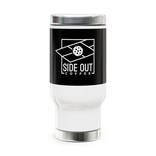 Stainless Steel Travel Mug with Handle, 14oz