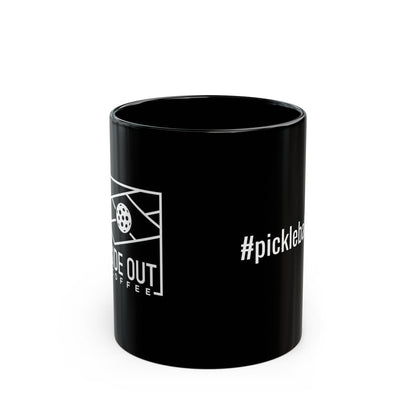 #pickleballislife Black Mug - Perfect Gift for Pickleball Enthusiasts | 11oz & 15oz Options