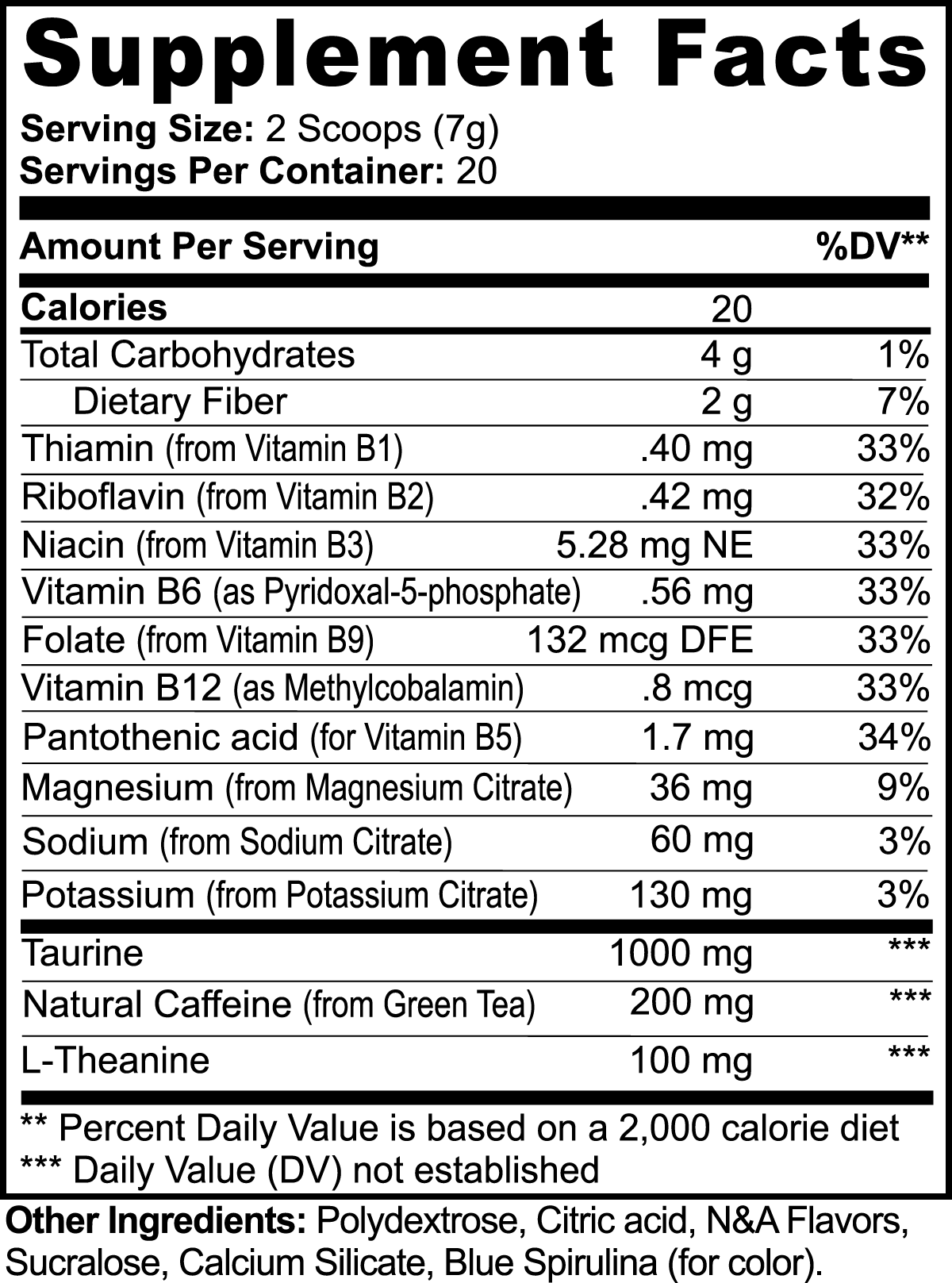 Cotton Candy Counter 🍭 Big Dink Energy Boost - 40 Servings (3.52oz)