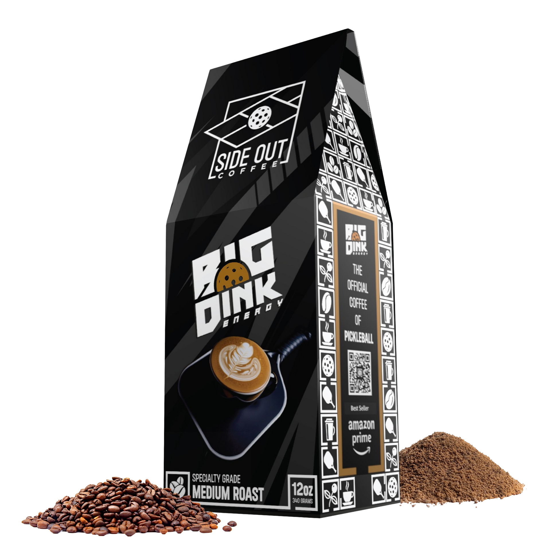 Big Dink Energy medium roast coffee - Official coffee of pickleball Premium Big Dink Energy coffee beans - Medium roast for pickleball lovers Side Out Coffee Big Dink Energy - Pickleball inspired medium roast coffee 12oz box of Big Dink Energy coffee - Me