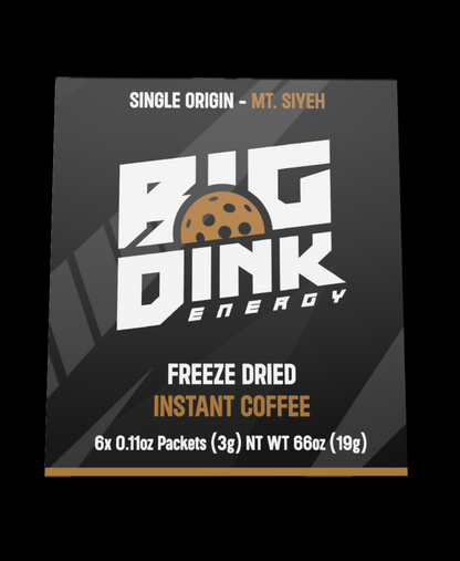 Big Dink Energy - Freeze Dried Instant Coffee - The Official Coffee of Pickleball - 6 Packets