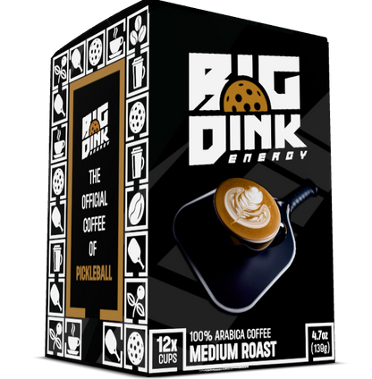 Big Dink Energy - Medium Roast - 12 Single Use Cups - The Official Coffee of Pickleball